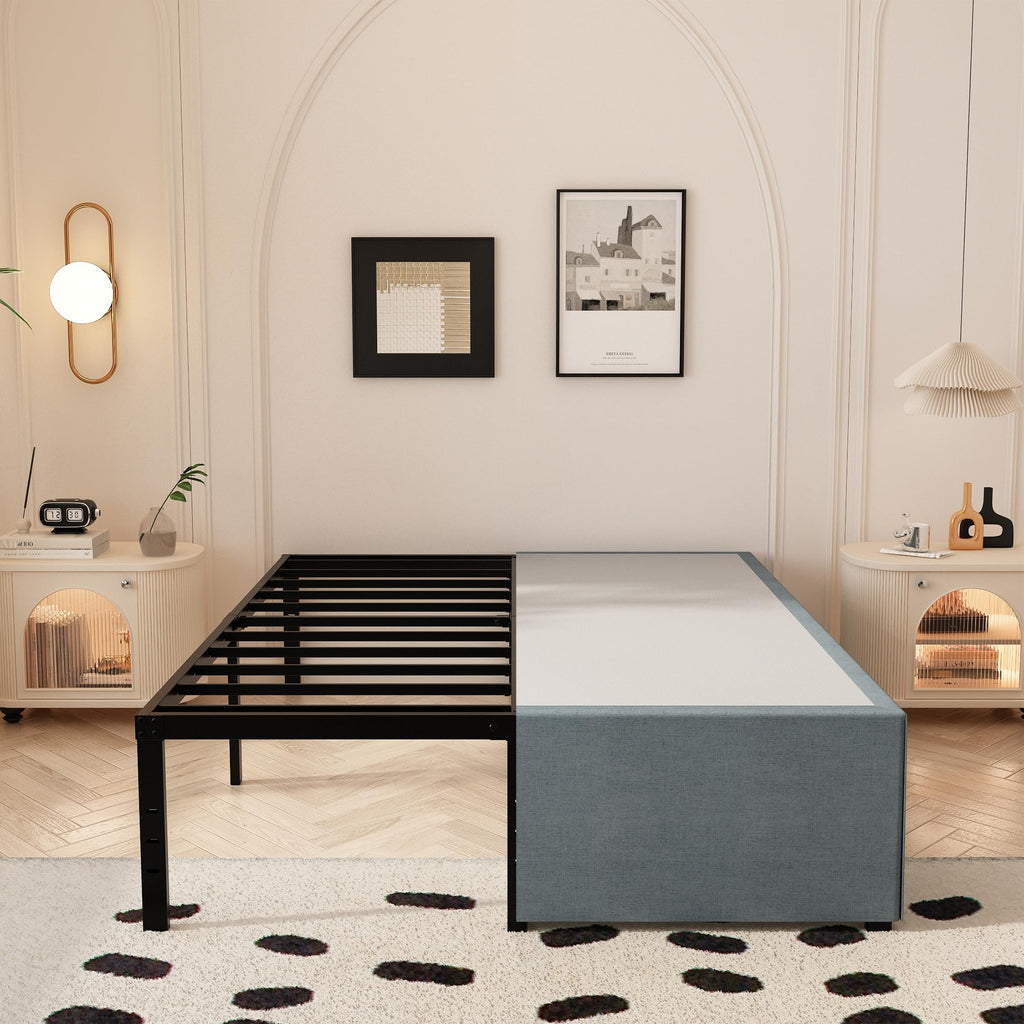 Queen Size 18 Inch Metal Bed Frame T9935