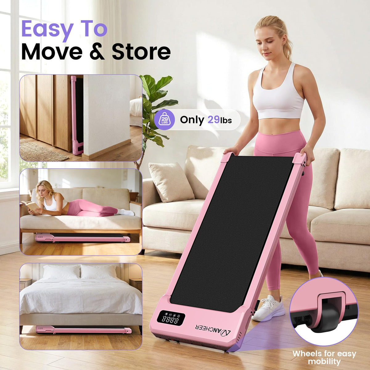 Under Desk Treadmill with Vibration Plate & Incline O793450