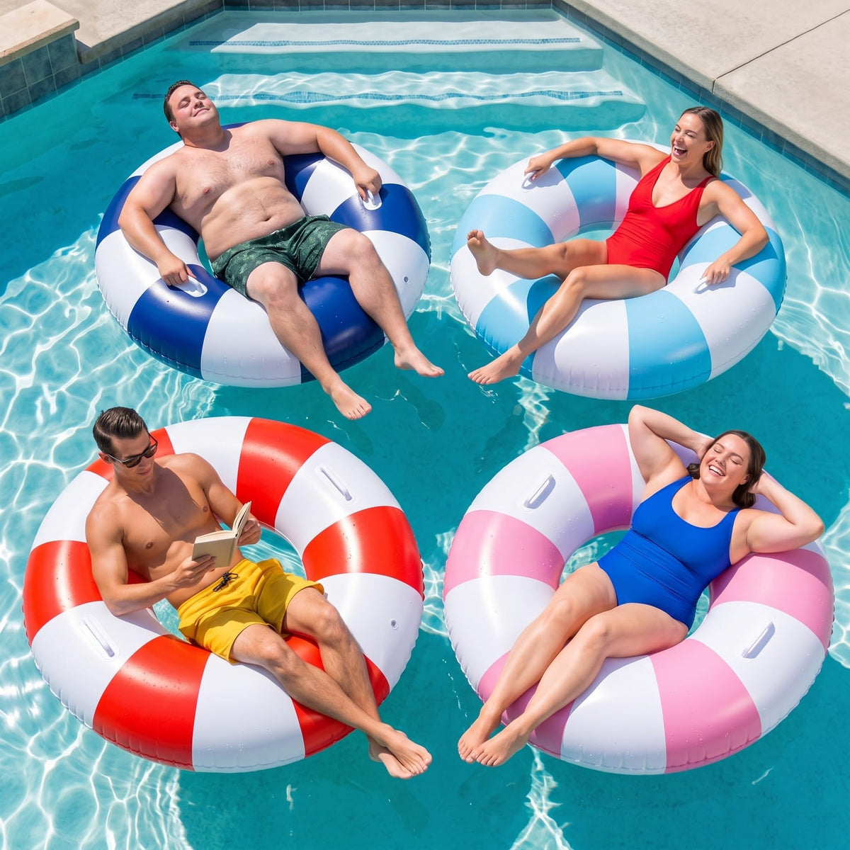 Inflatable Pool Floats 4 Pack K722849