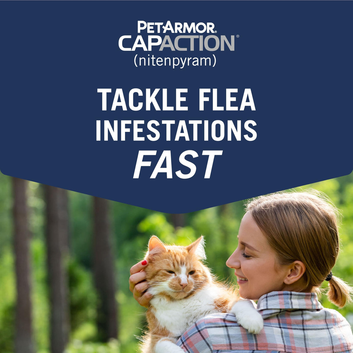 Oral Flea Tablets Cats 2-25 lbs, Nitenpyram, 6-Dose P3321