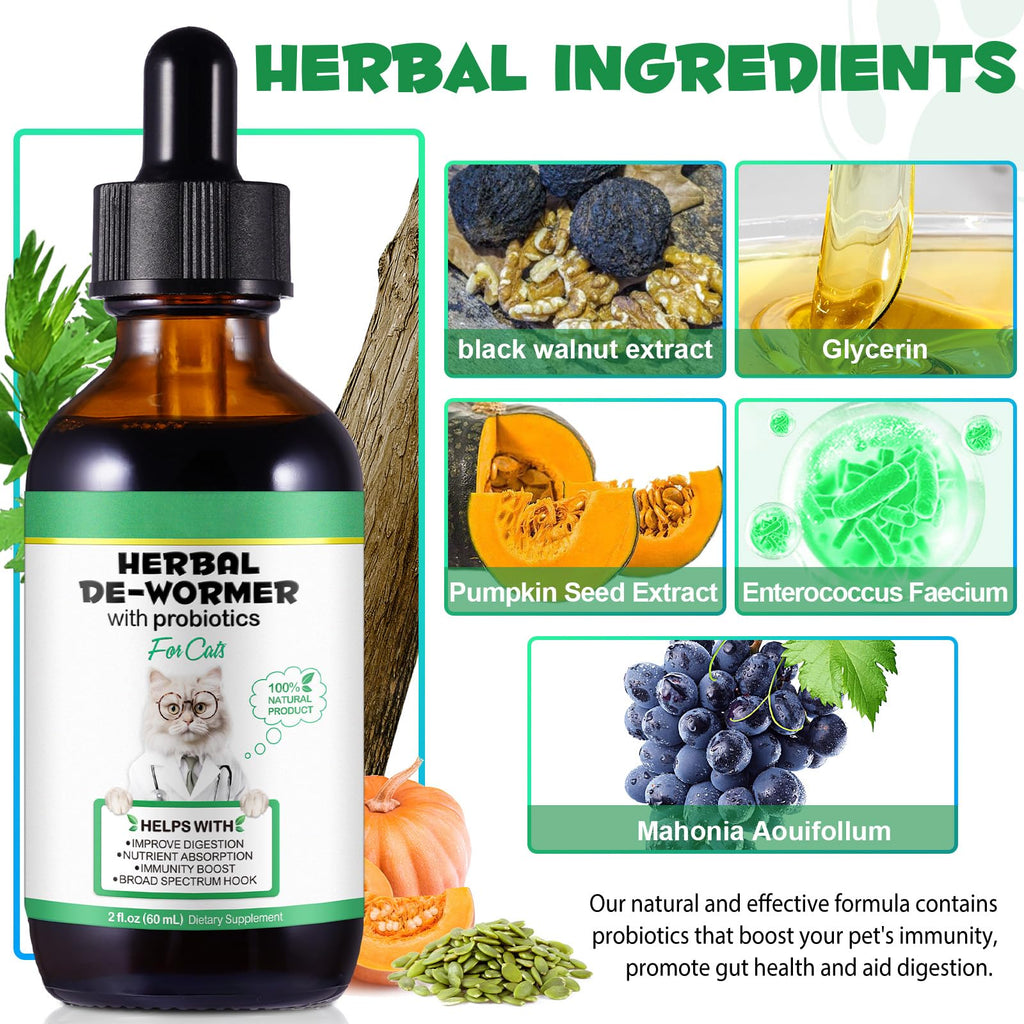 Cat Herbal Probiotics Digestive Supplement Drops 60ml N559