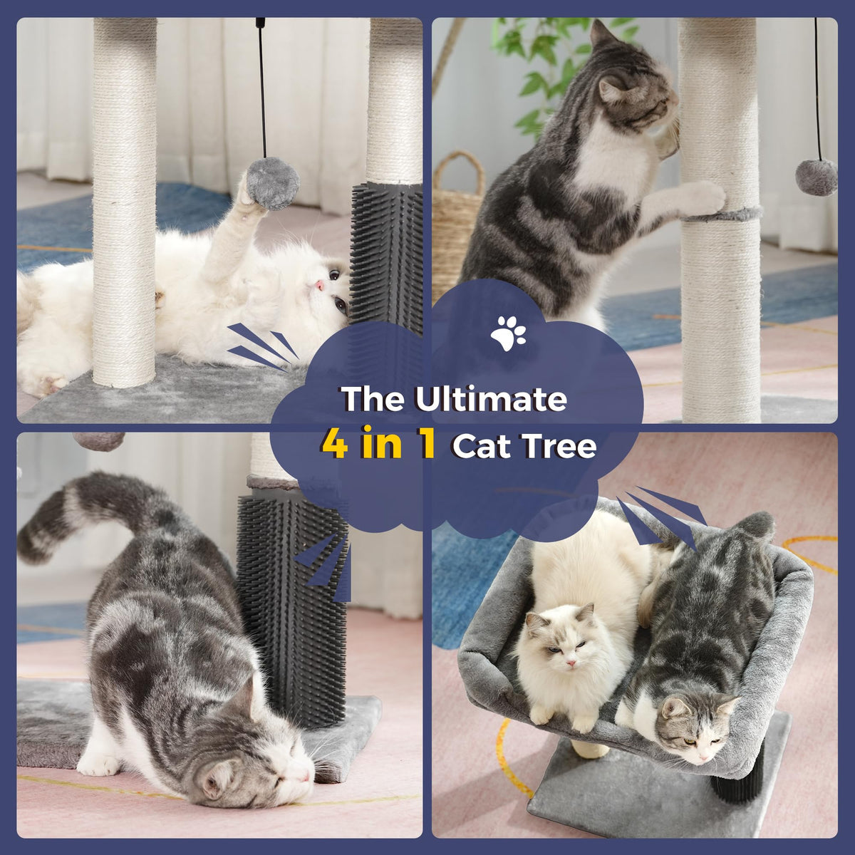 Cat Tree Tower with Bed O3798