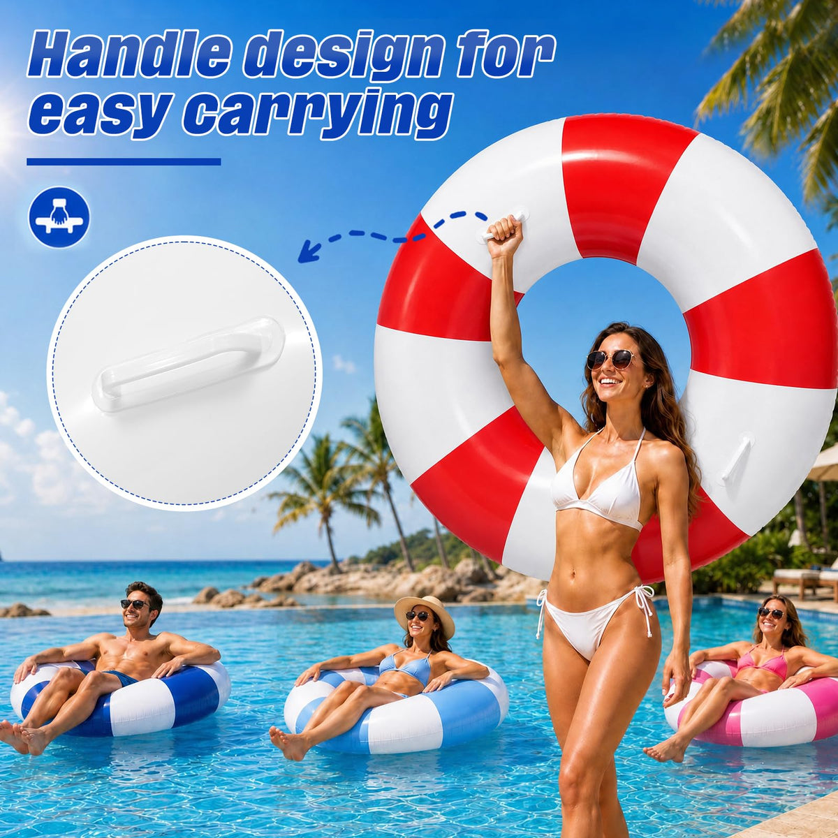 Inflatable Pool Floats 4 Pack K722849