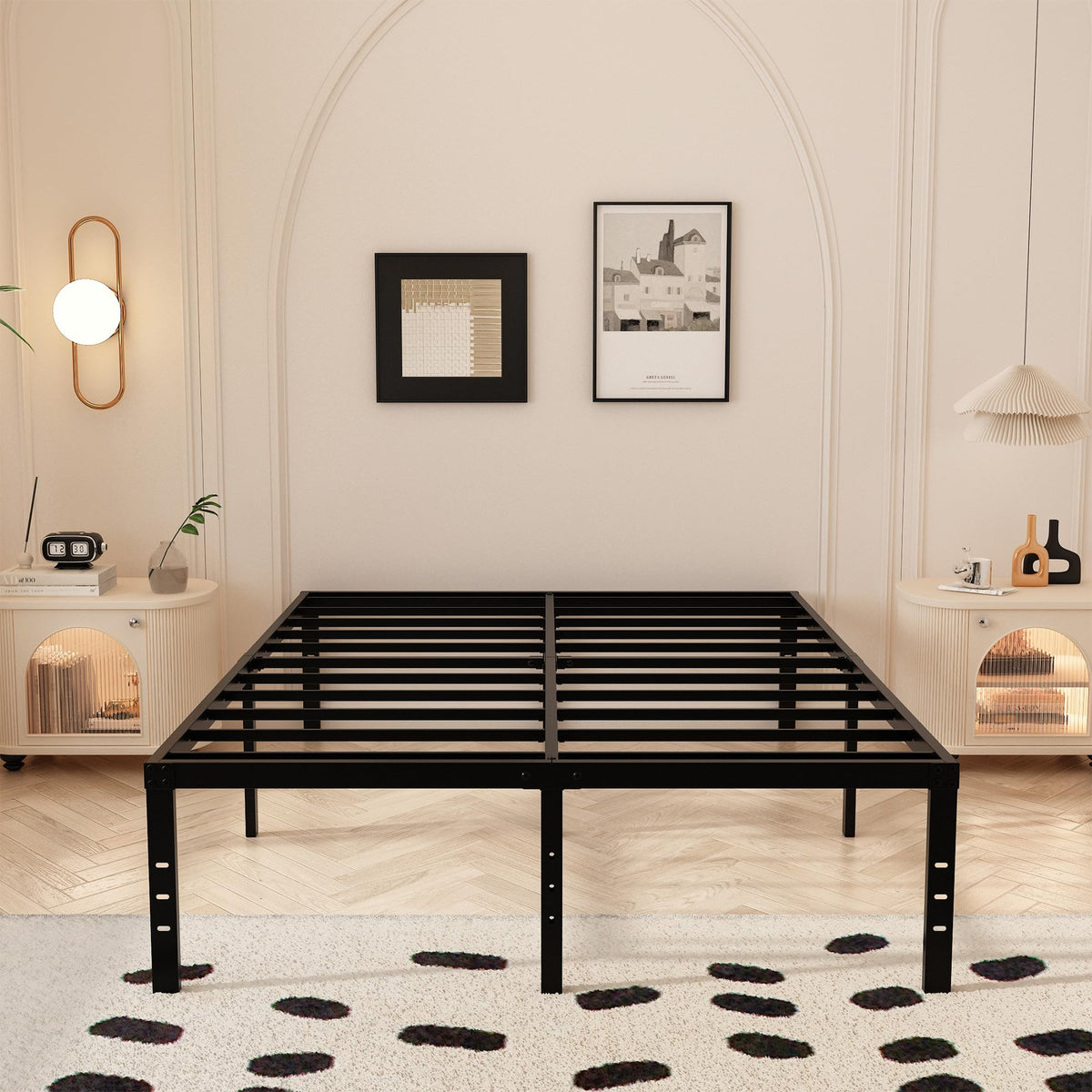Queen Size 18 Inch Metal Bed Frame T9935