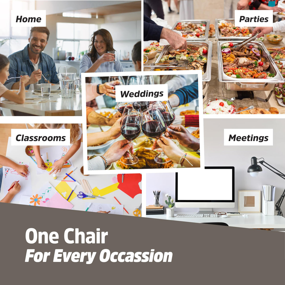 10 Pack Black Plastic Folding Chairs T759