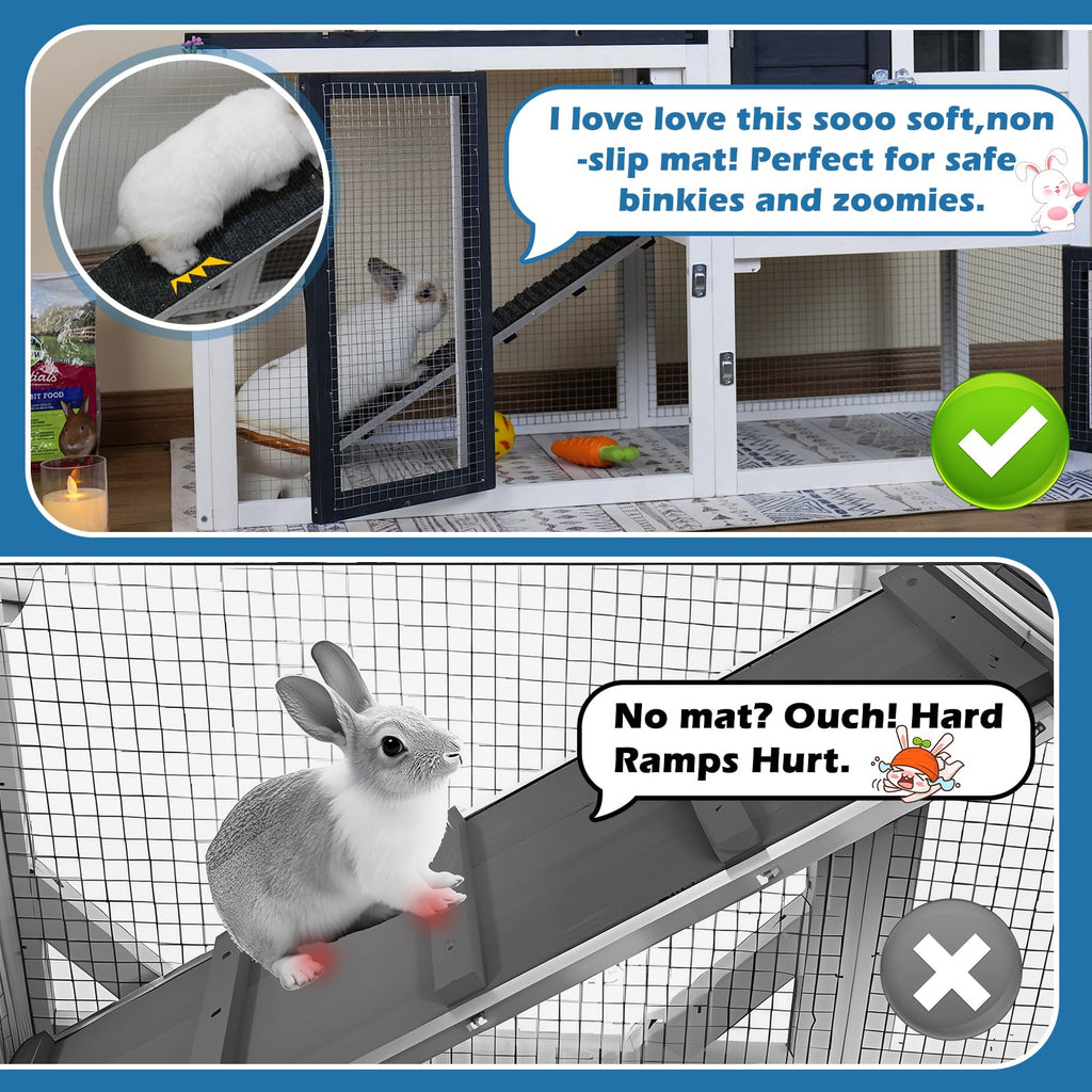 Indoor Outdoor Rabbit Cage with Weatherproof Roof Q1886