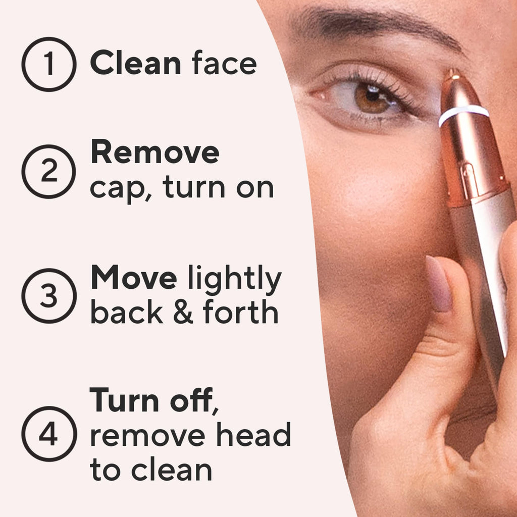 Electric Eyebrow Hair Remover with LED Light C7232