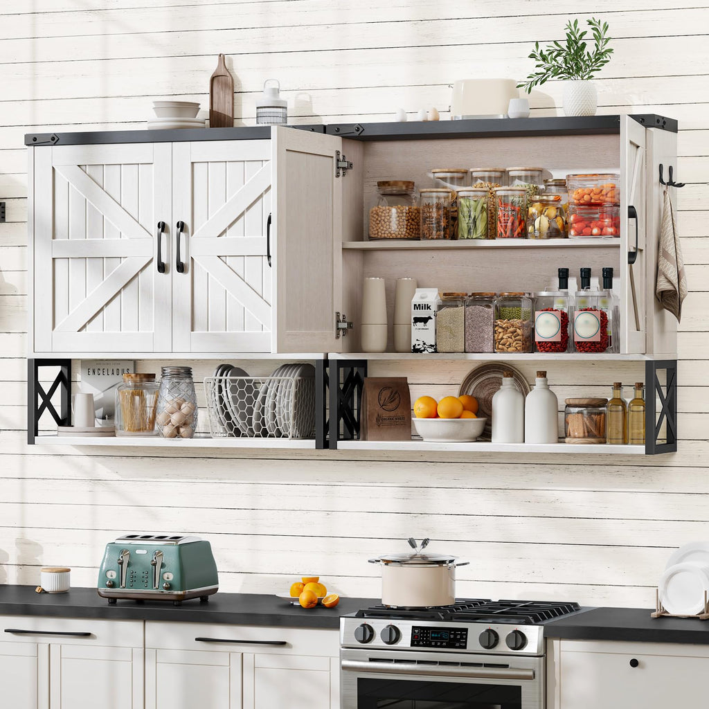 White Bathroom Wall Cabinet Z383
