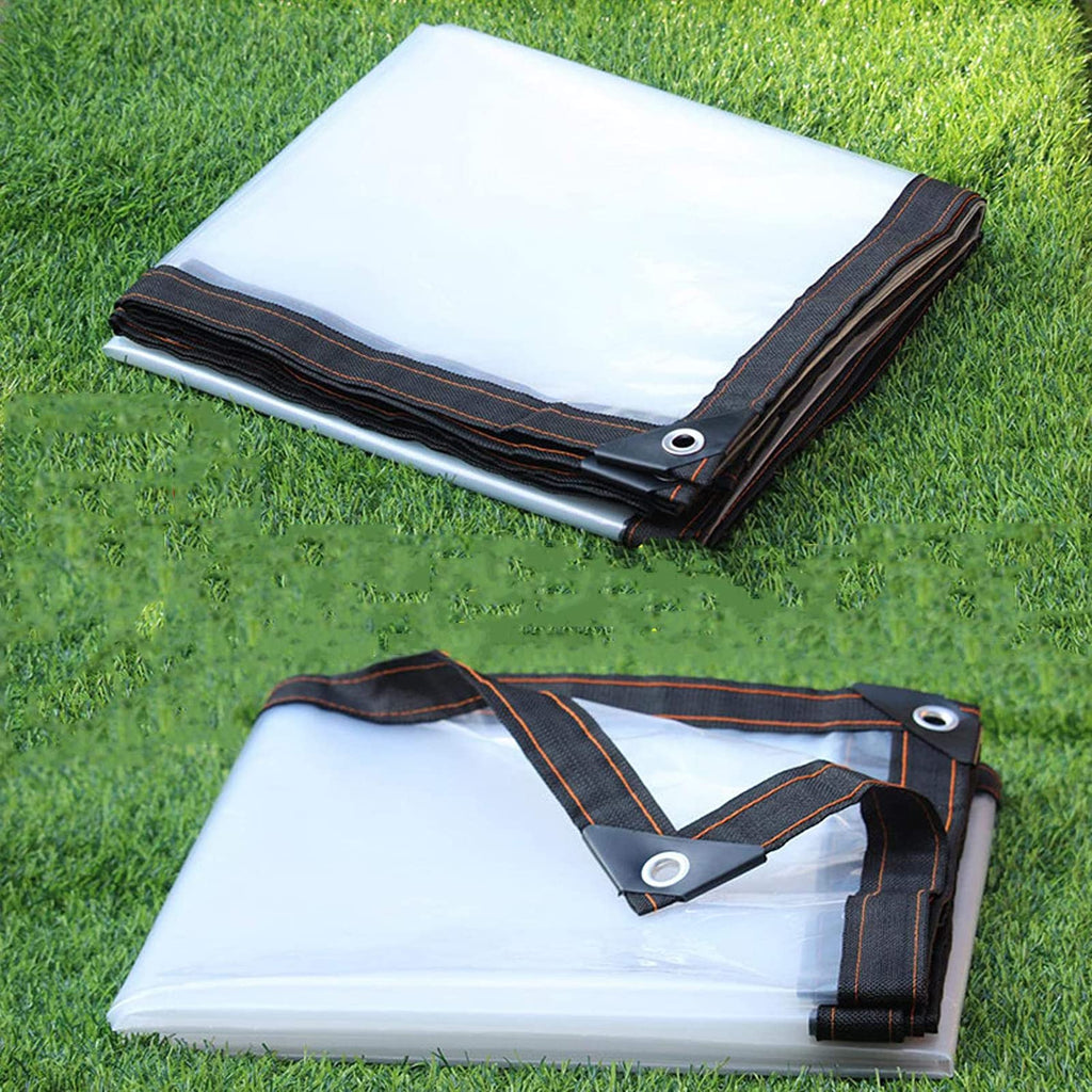 Heavy Duty Waterproof Clear 3x3ft Poly Tarp with Grommets J838619