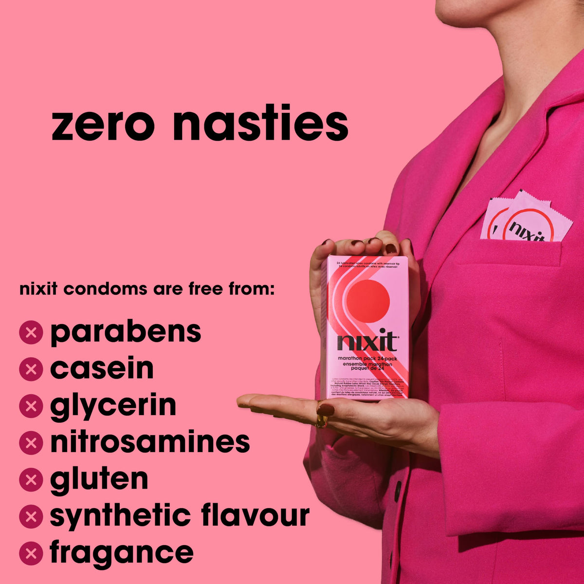 Natural Ultra Thin Vegan Latex Condoms 24 Count B1594