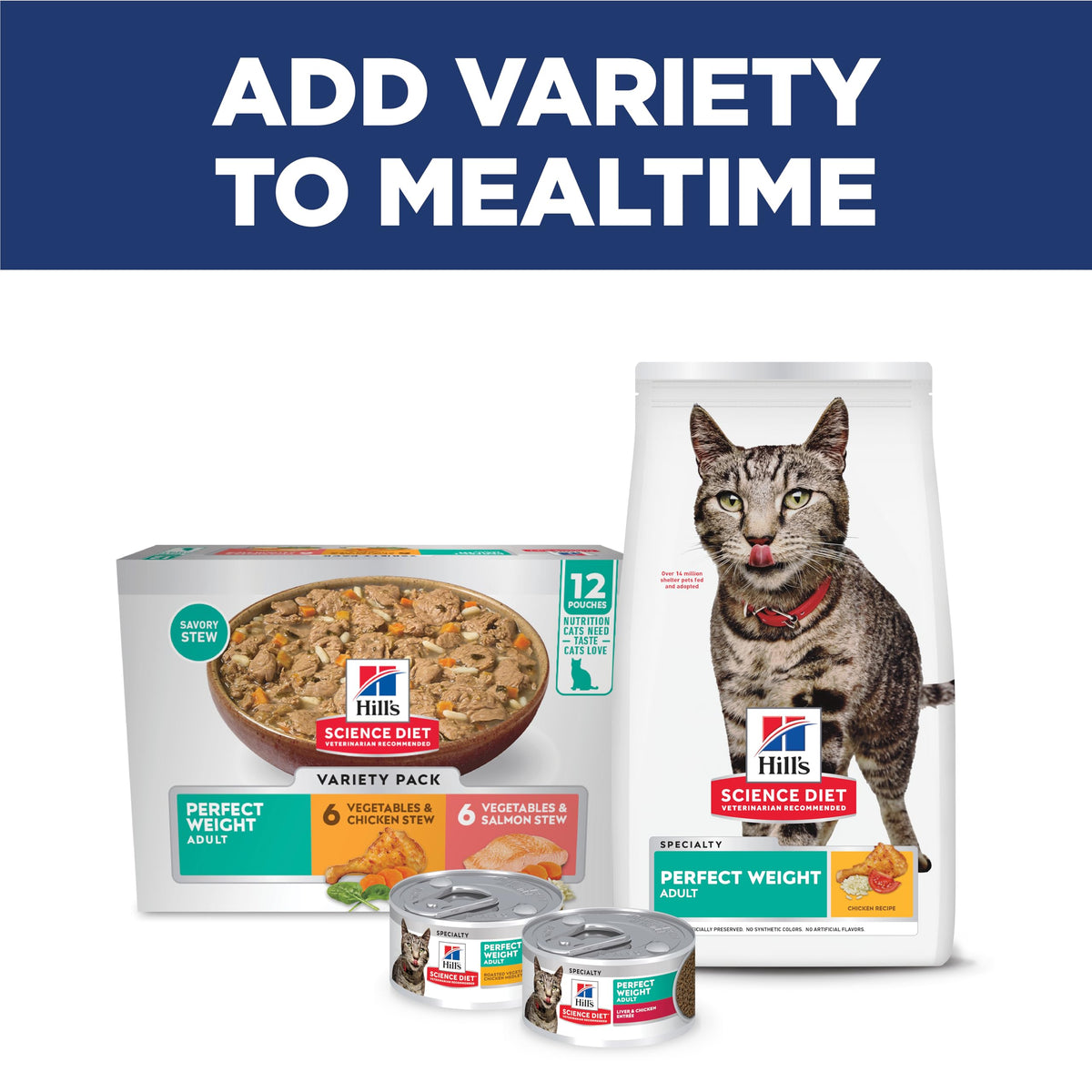 Adult Perfect Weight Dry Cat Food M645