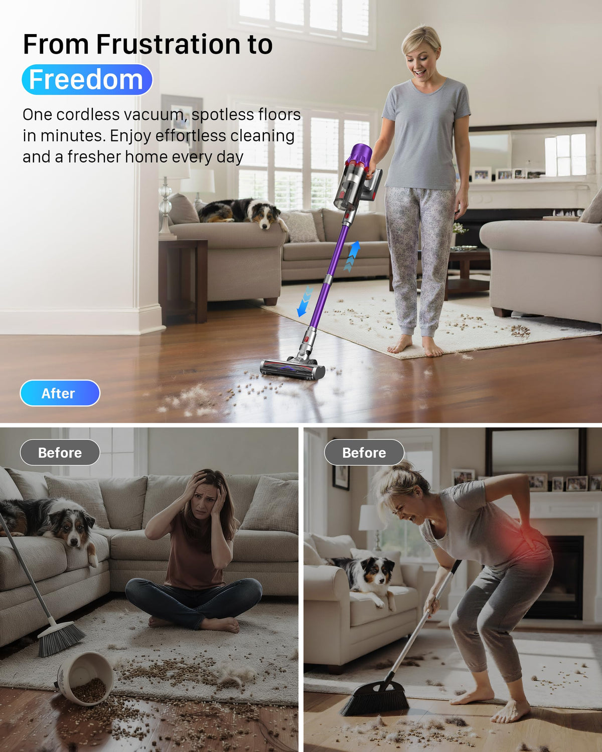 Cordless Stick Vacuum with HEPA Filter O63290