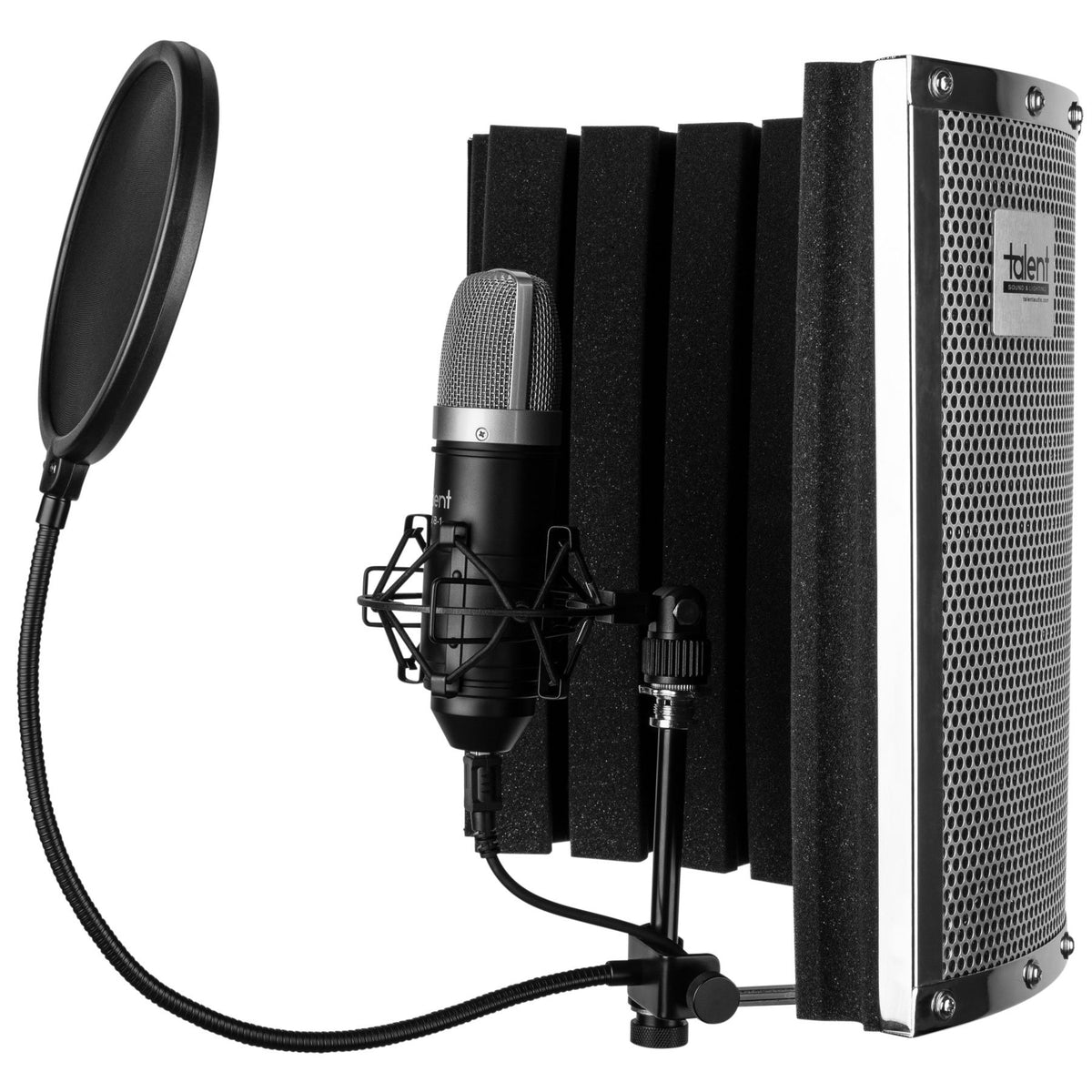 USB Condenser Microphone with Shock Mount and Pop Filter B167