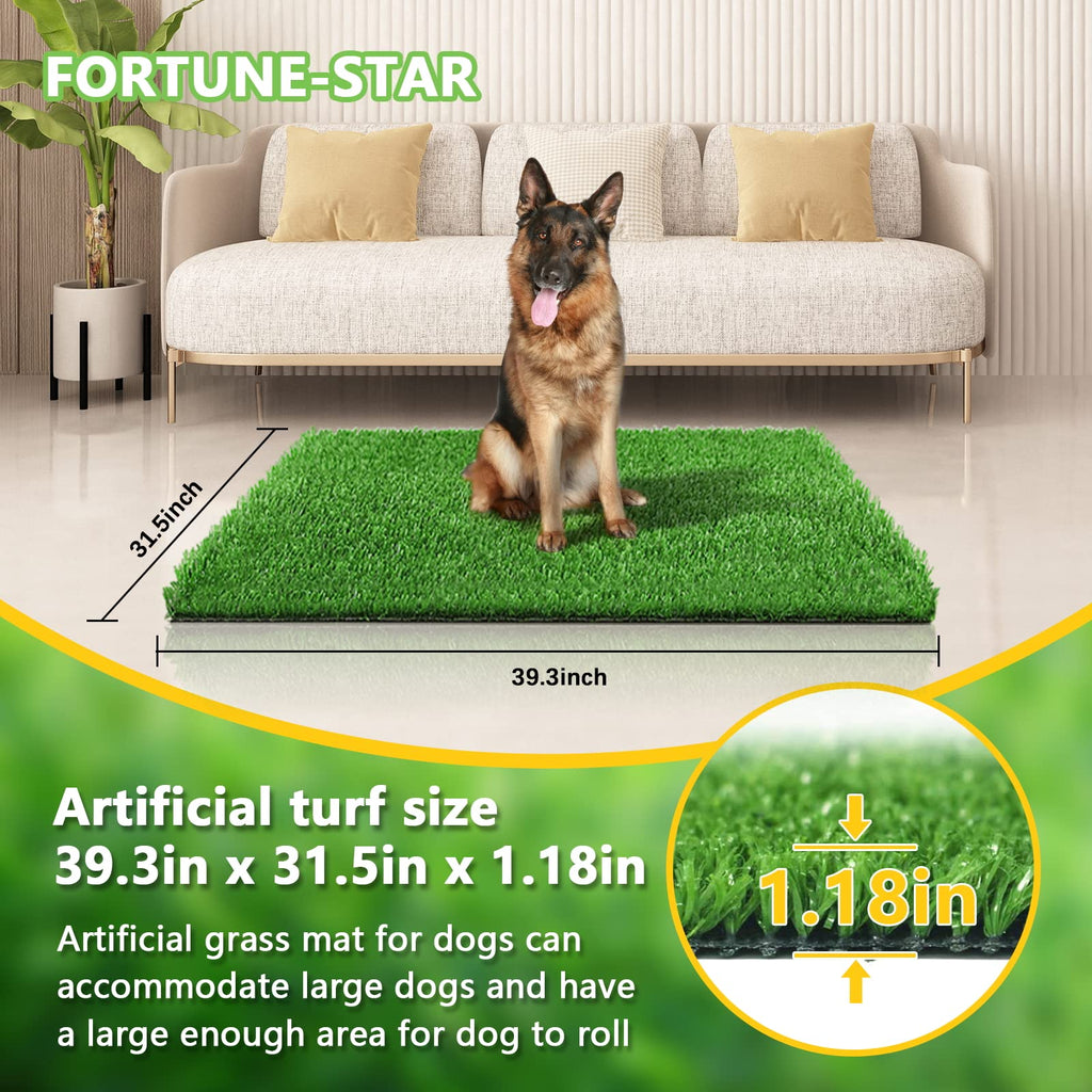 39.3 in X 31.5 in Reusable Artificial Grass Pad for Dogs X603