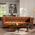 Burnt Orange Performance Velvet Sofa Q1621