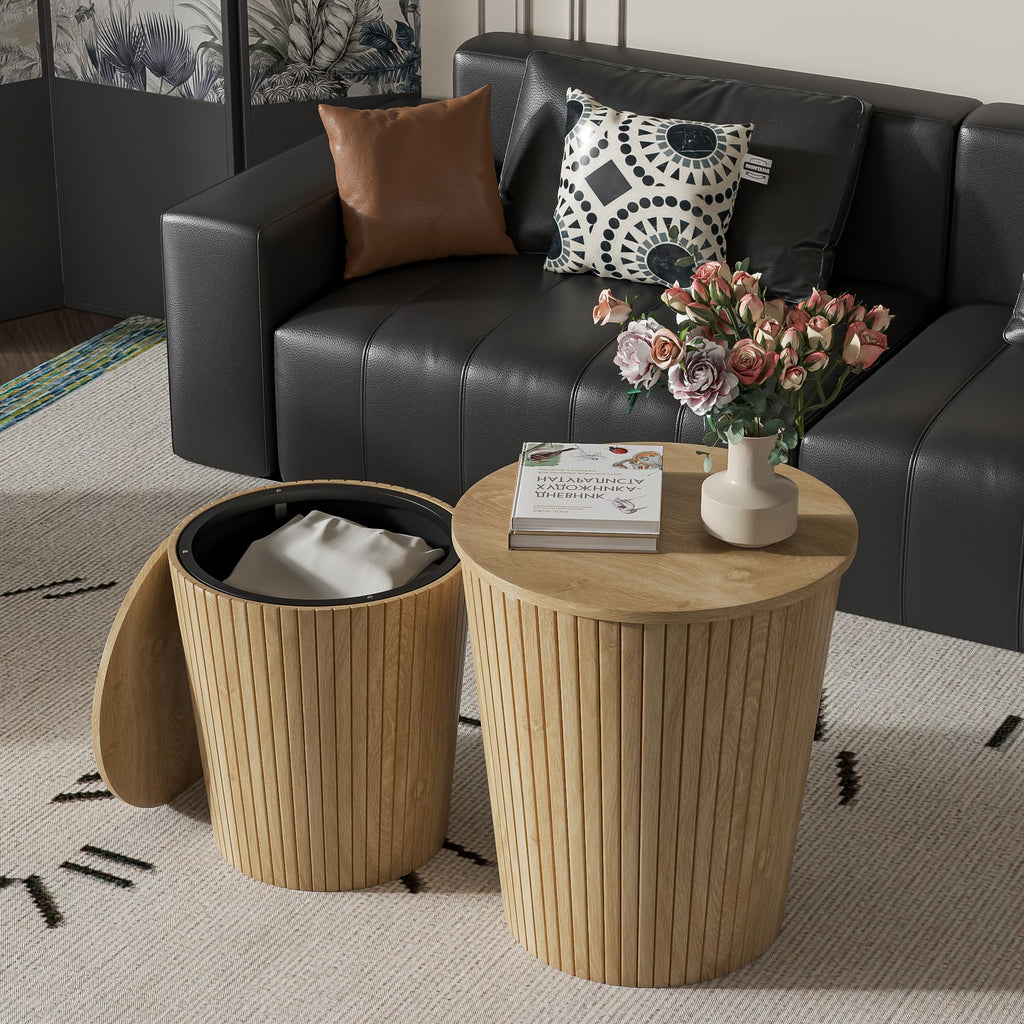 2-Piece Round Coffee Table Set E540258