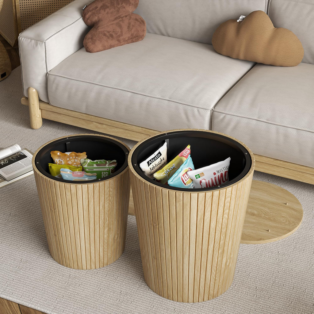 2-Piece Round Coffee Table Set E540258
