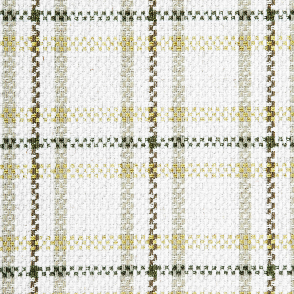Natural Plaid Woven Fabric Bench M42656