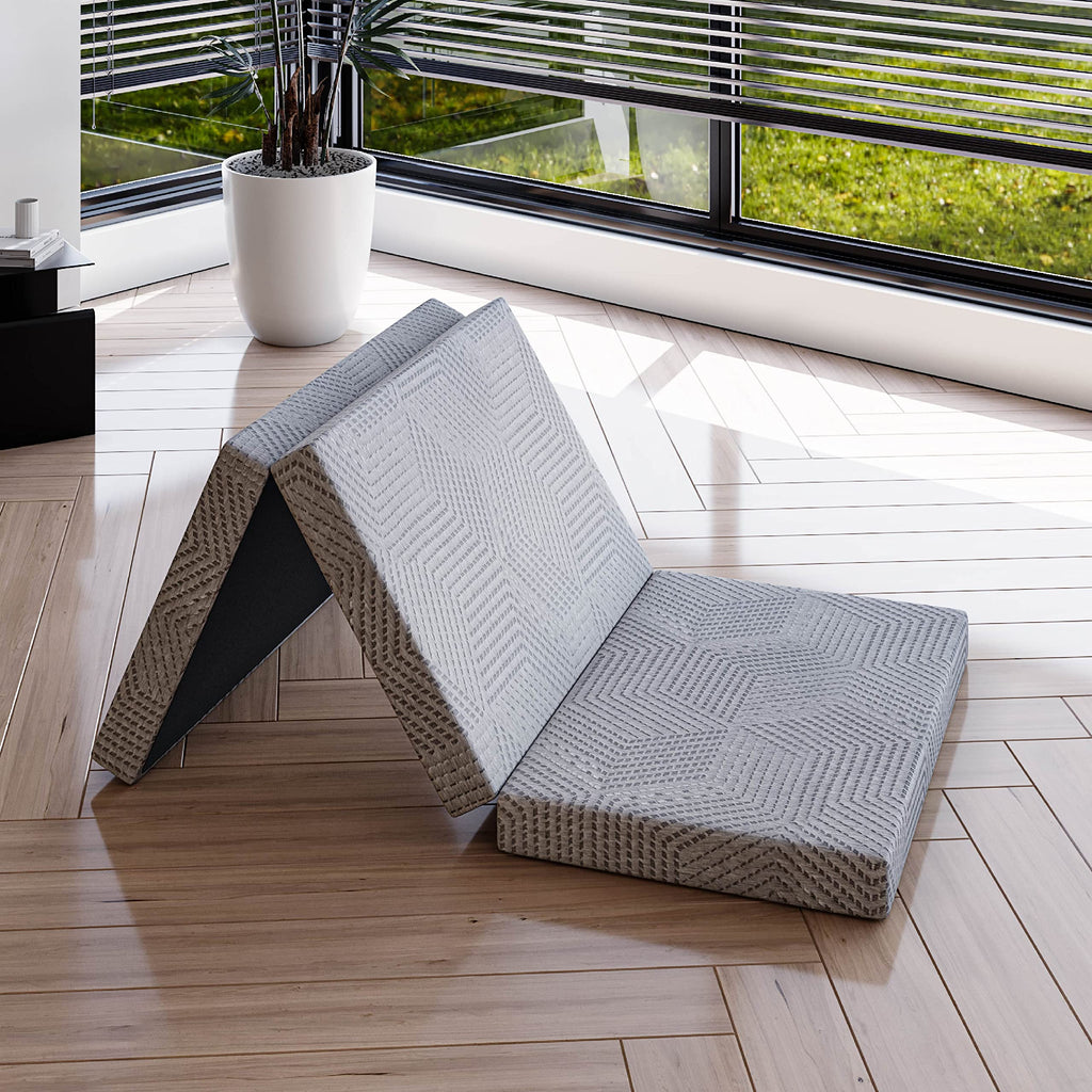 4 Inch Tri Folding Memory Foam Mattress R348333
