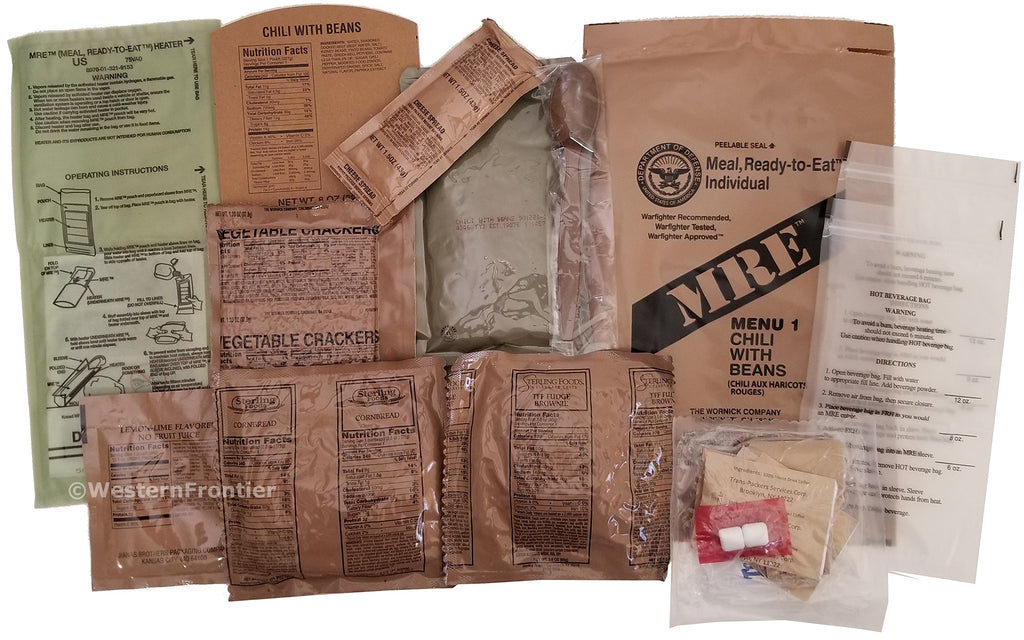 12 Meals Military Surplus Meal Ready to Eat Z648