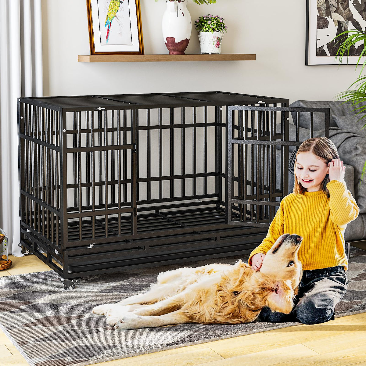 48 Inch Heavy Duty Dog Crates U802