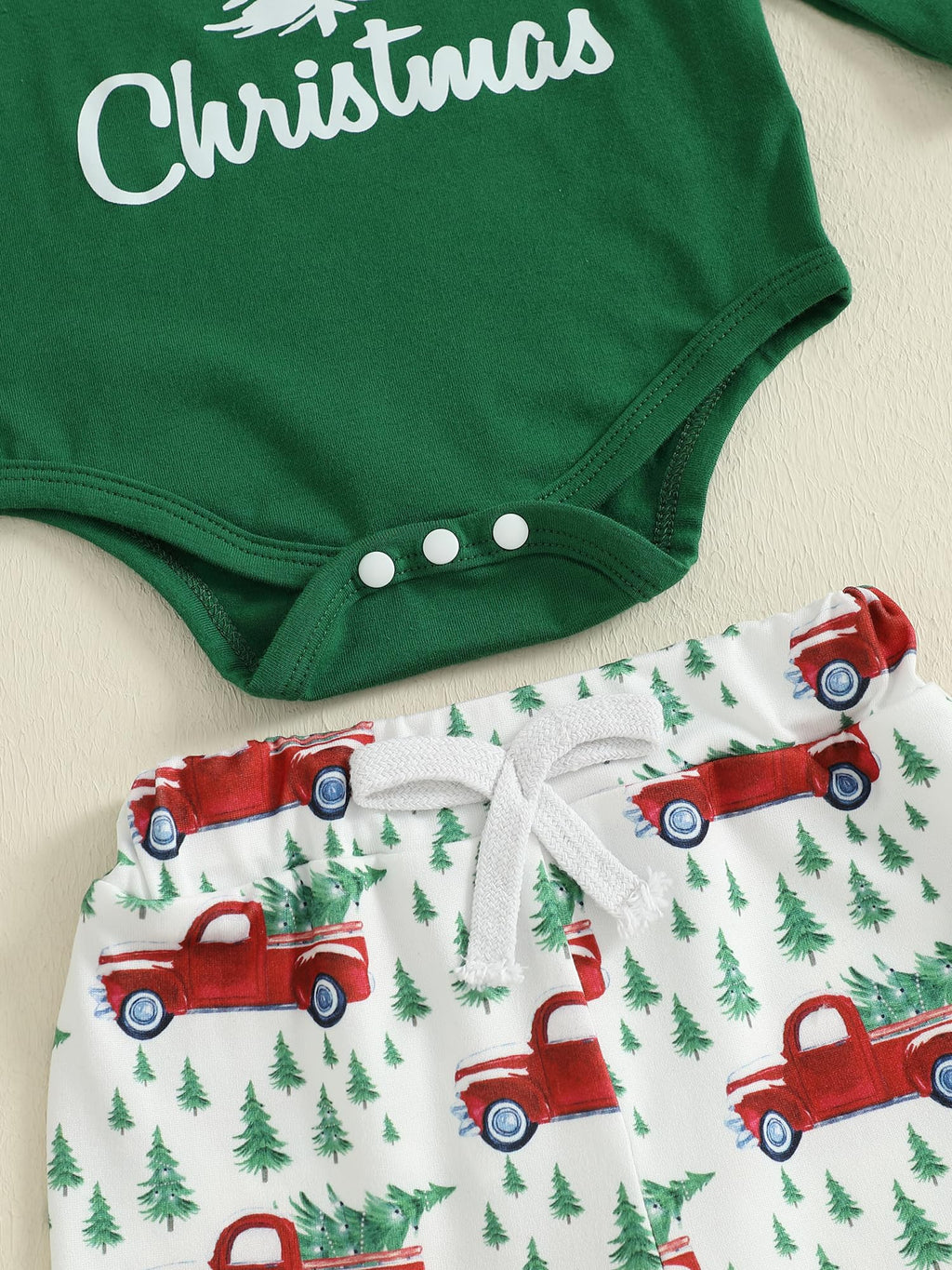 Christmas Baby Boy Outfit Newborn Romper Pant Headband H423