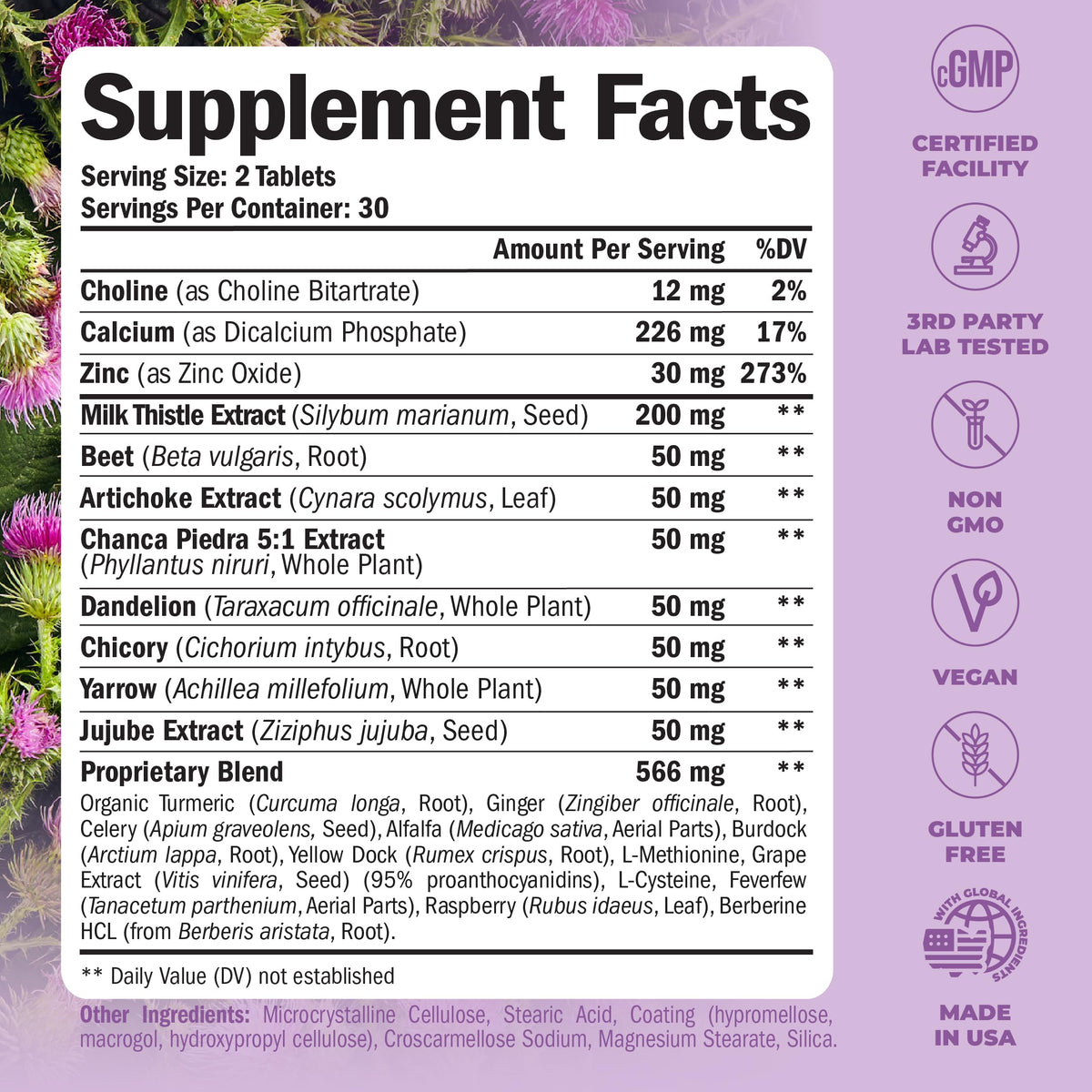 Milk Thistle Turmeric Supplement N9588